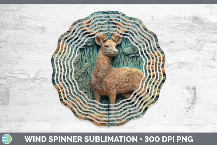 Gorgeous3D Woodland Animals Wind Spinner design.