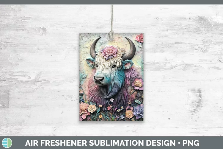 3D Woodland Animals Musk Ox Air Freshener Sublimation