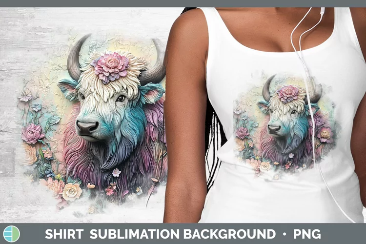 3D Woodland Animals Musk Ox Shirt Sublimation