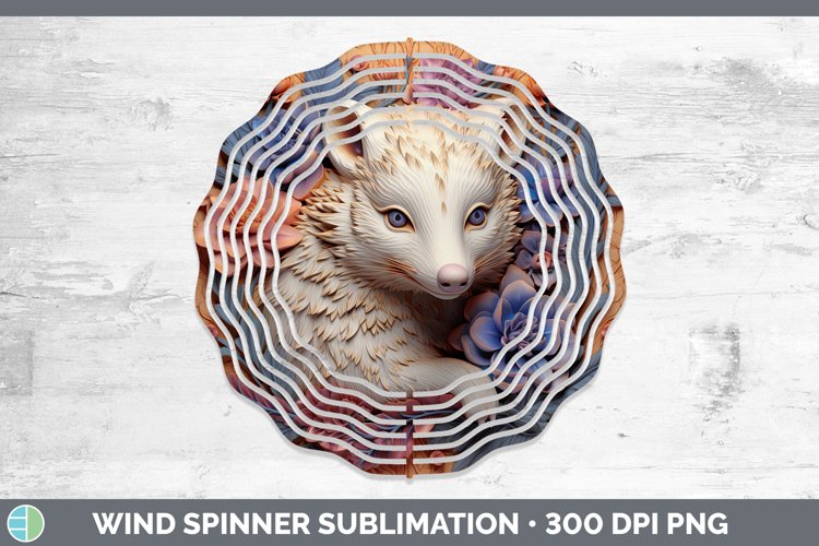 Gorgeous3D Woodland Animals Wind Spinner design.