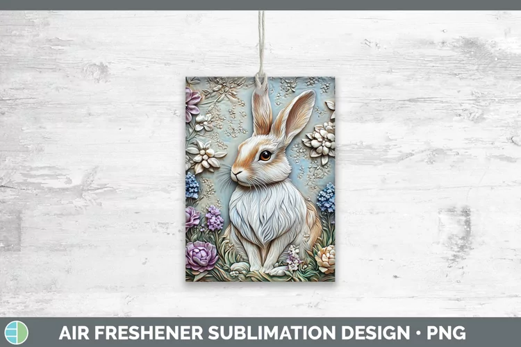 3D Woodland Animals Snowshoe Hare Air Freshener Sublimation