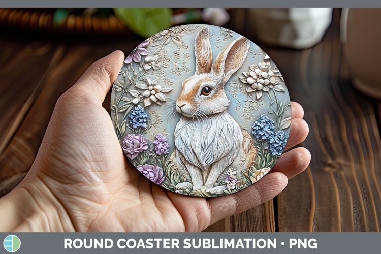 Gorgeous3D Woodland Animals Round Coaster design.