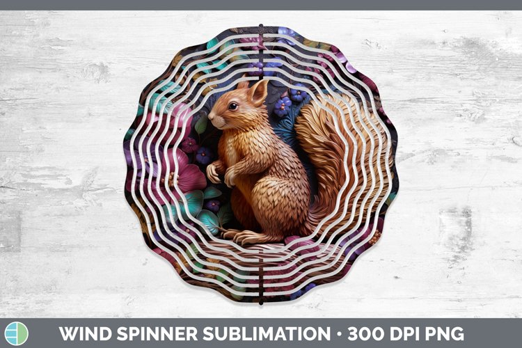 Gorgeous3D Woodland Animals Wind Spinner design.