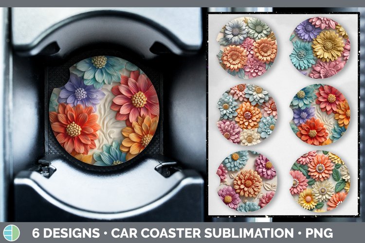Car Coaster Sublimation Designs Image 14