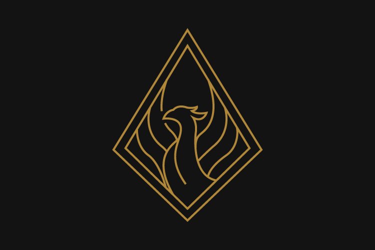 phoenix minimalist logo template example image 1
