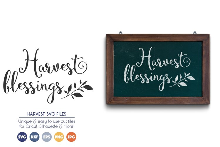 Thanksgiving - Harvest Blessings SVG Cut Files example image 1