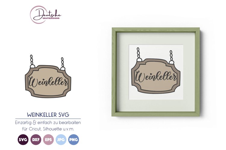 Weinkeller SVG | Dekoschild SVG example image 1