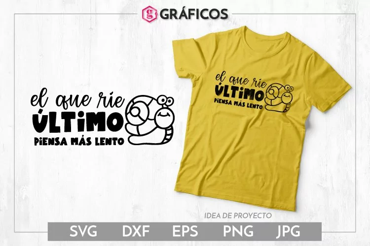 El que ríe último piensa más lento SVG - Frases graciosas