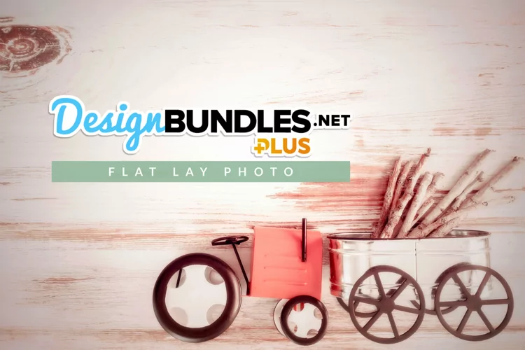 Fall Decor on Rustic Wood Flat Lay Photo
