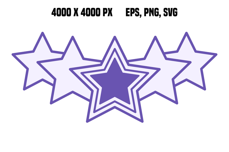Colored Stars Icon