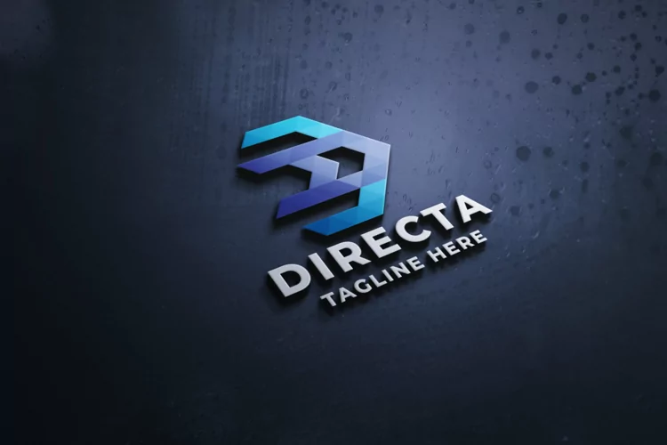 Directa Arrow Side Pro Logo Template