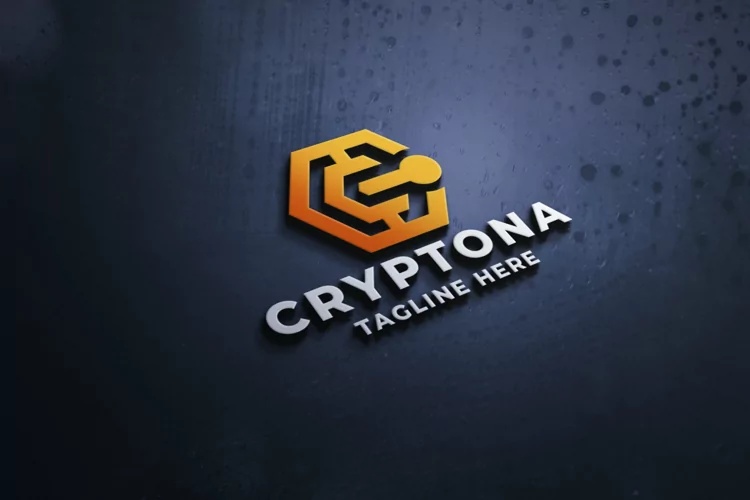 Crypto Coin Cube Pro Logo Template
