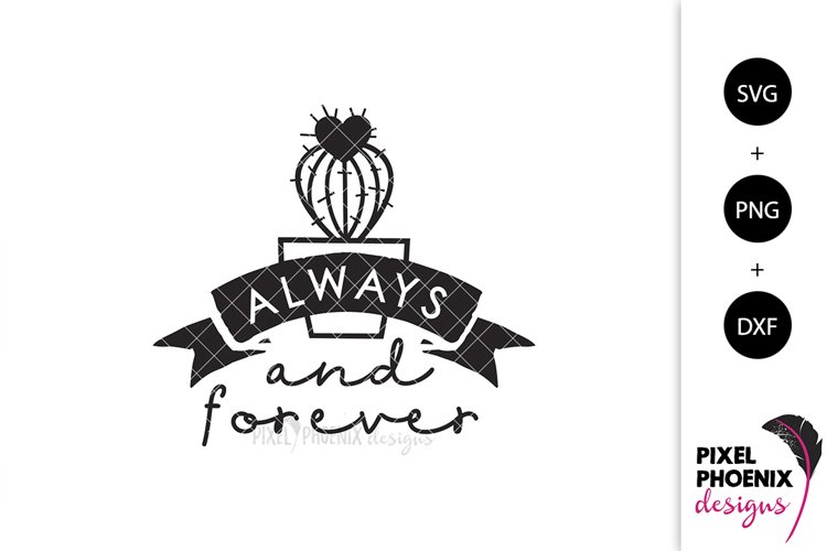 Always and Forever - Cactus SVG example image 1