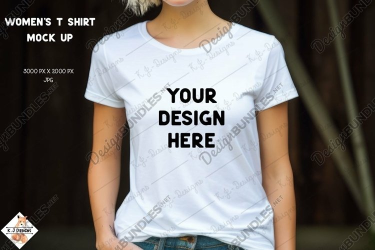 White T shirt Mockup