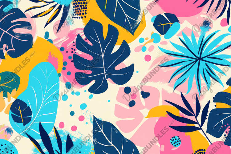 Tropical Pattern Background Wallpaper