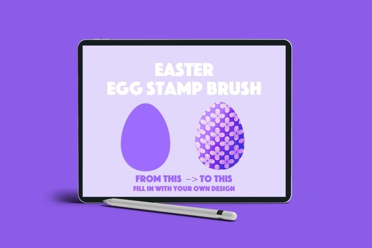 Easter Egg Procreate Stamp Brush