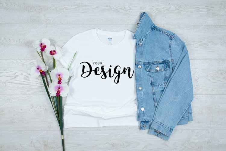 White Tshirt Mockup Image 21
