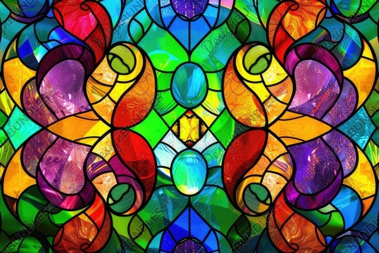 Stained Glass Texture Image 15