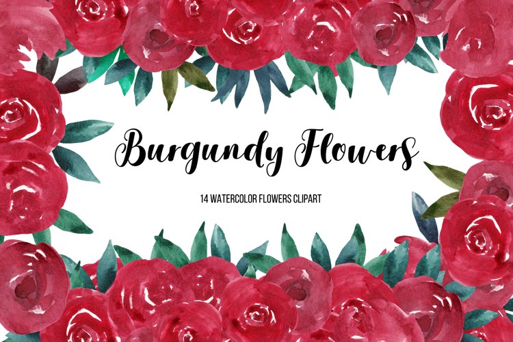 Watercolor Flower lllustration, Sublimation Designs