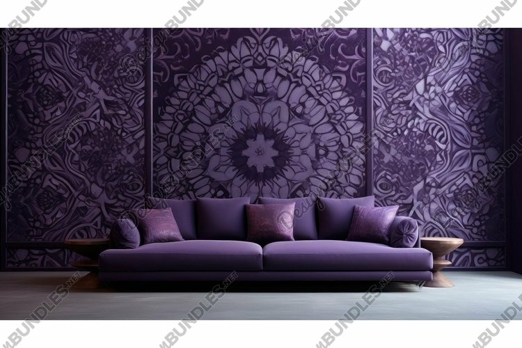 walls pattern purple example image 1