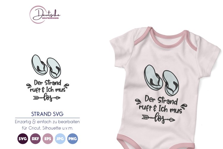 Der Strand ruft SVG | Flip Flops SVG