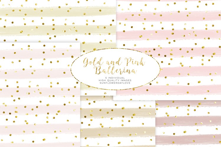 Blush and Gold Watercolor Backdrop example image 1