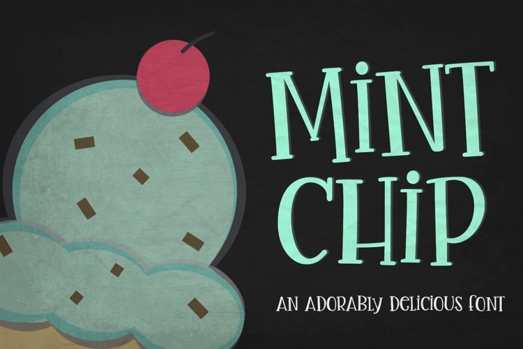Mint Chip Font & Vectors example image 1