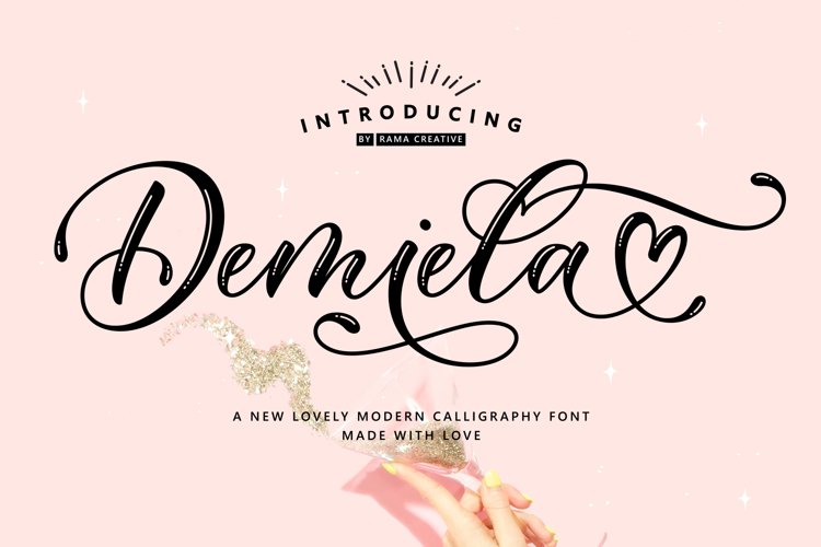 Demiela Script example image 1