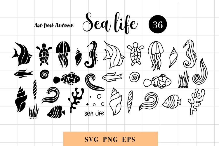 Sea Animal Silhouette Image 7