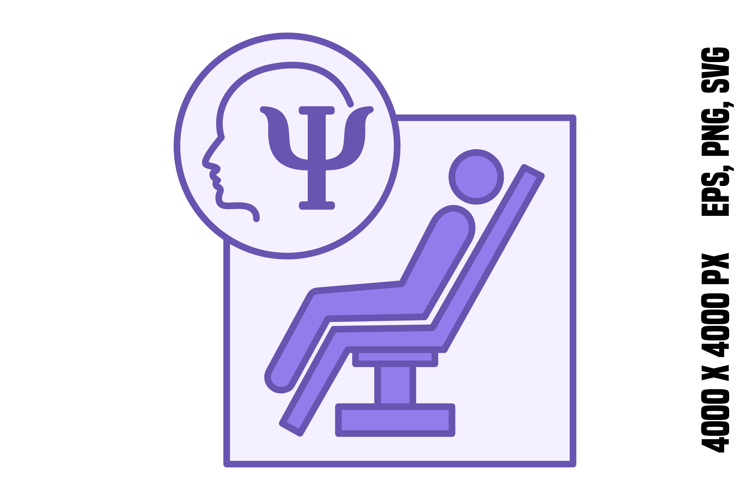 Colored Psychologists Office Icon