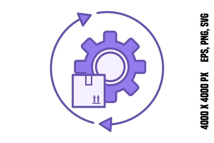 Colored Reverse Logistics Icon