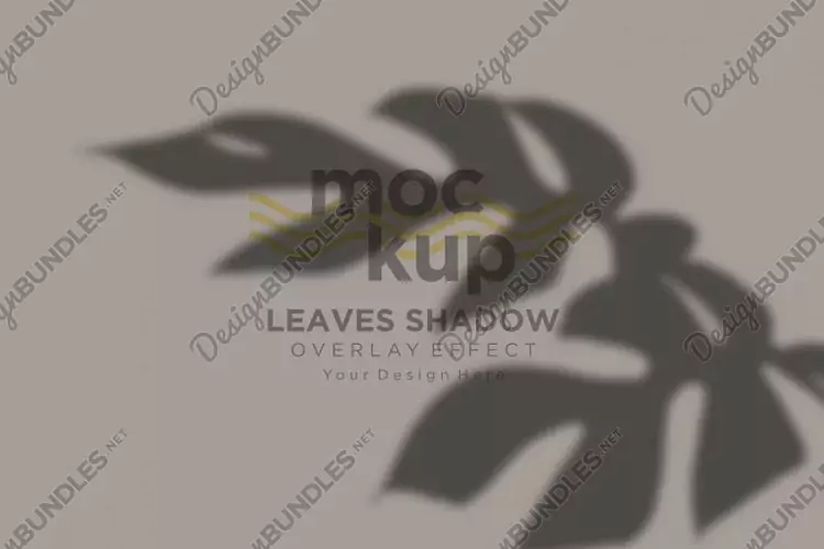 Leaves Shadow Overlay Effect Mockup