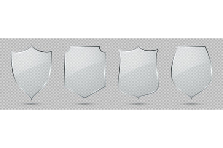 Glass shield. Defense sign, privacy protection guard symbol, example image 1