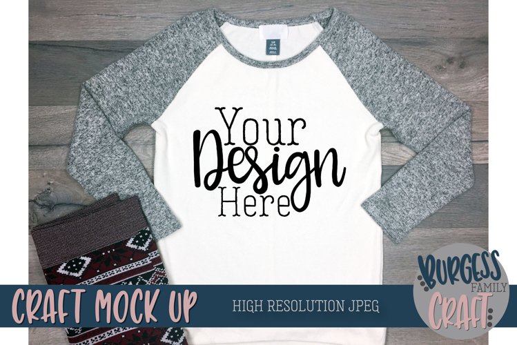 Raglan with Leggings Craft mock up |High Resolution JPEG
