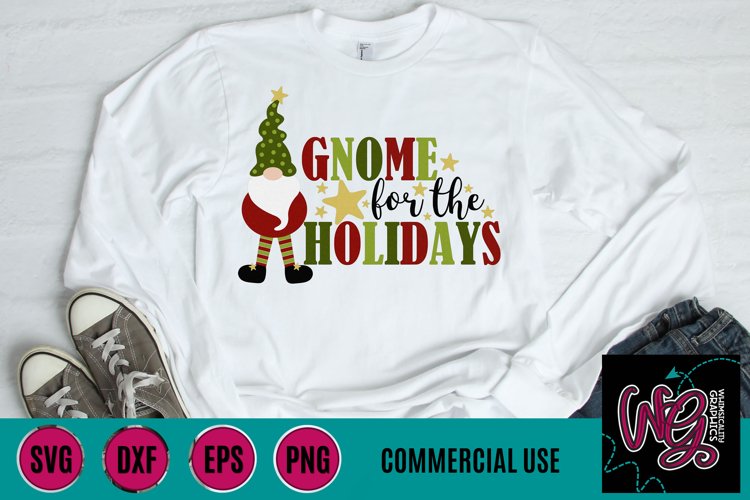 Gnome For the Holidays SVG DFX PNG EPS Comm example image 1