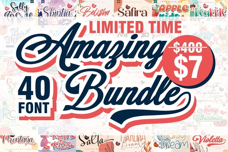 BIG BUNDLE V.2 - Amazing Font Collection for your needs example image 1