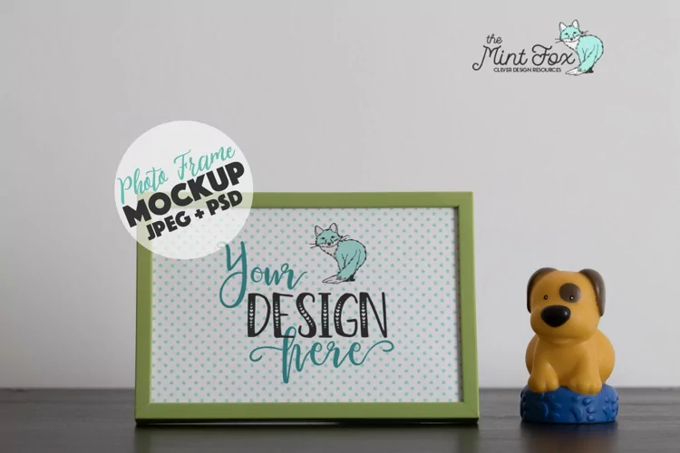 Kids Photo Frame Mockup | Nursery Mock Up