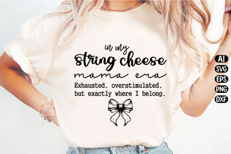 String Cheese Mama Era Svg Design