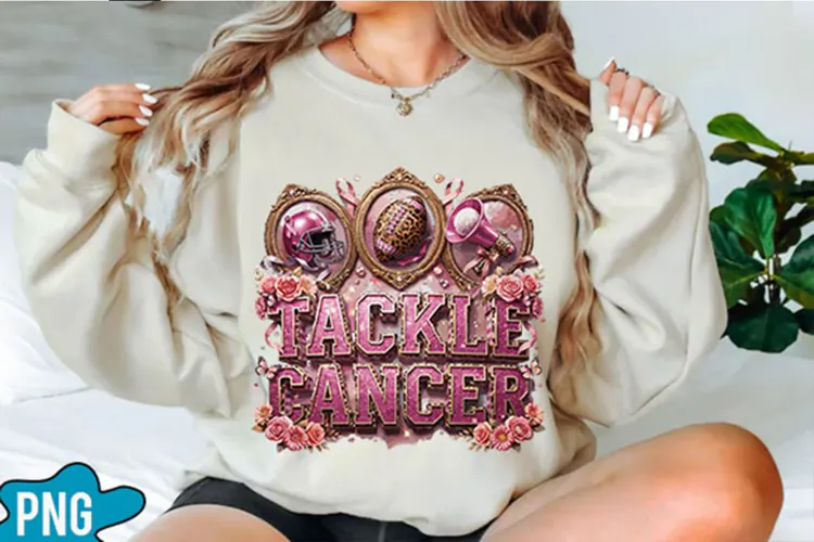 Football Tackle Cancer Sublimation