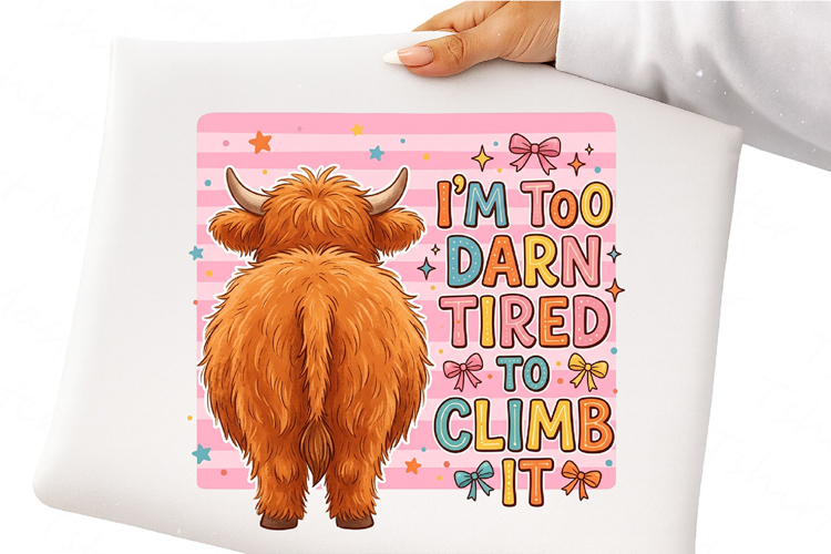 Highland Cow Funny PNG