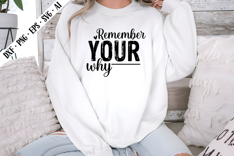 Remember Your Why Svg, Motivation Svg Designs