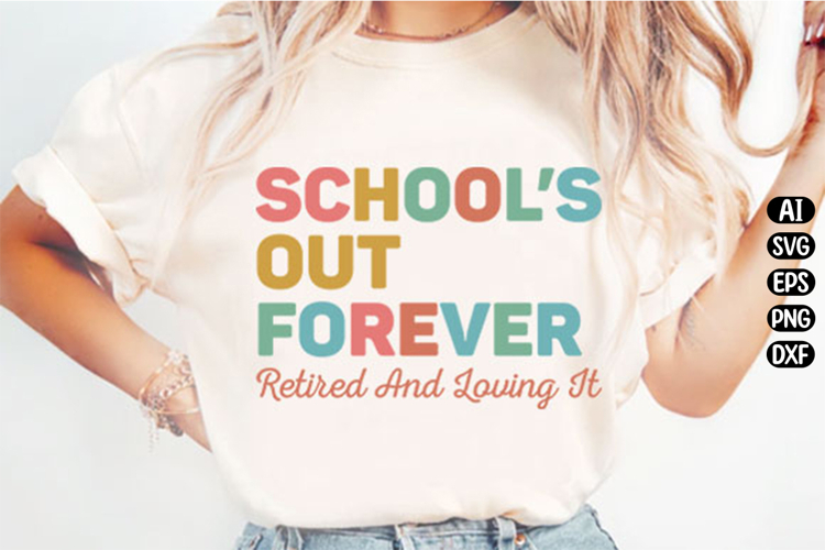 Teacher Retirement Svg Design example image 1