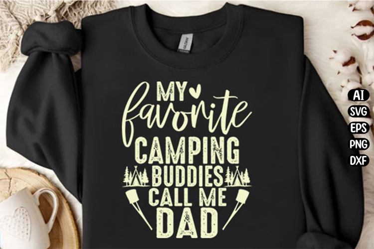 Camping Shirt for Dad Svg Design
