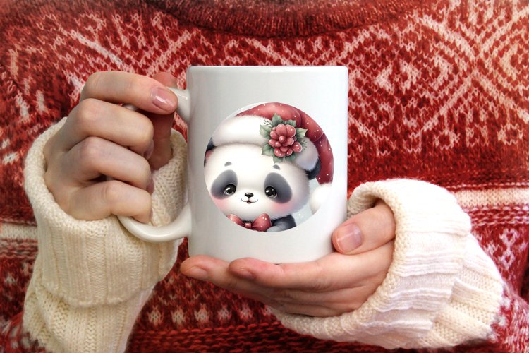 Round Christmas Ornament Sublimation|Clipart example image 1