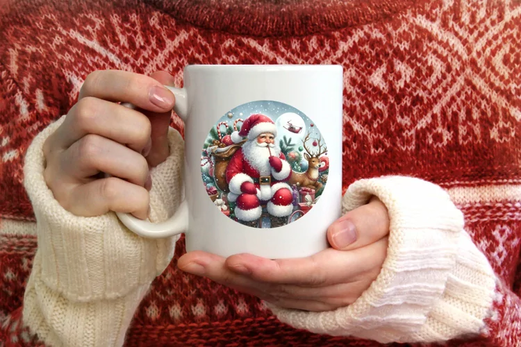 Santa Christmas Ornament