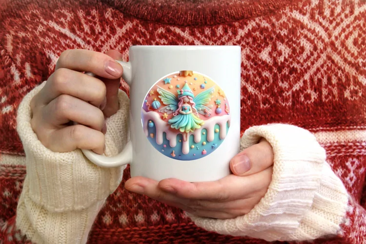 Round Christmas Ornament Sublimation|Clipart
