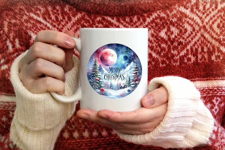 Round Christmas Ornament Sublimation|Clipart