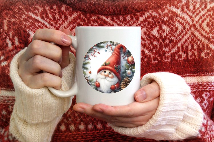 Christmas Gnome Watercollor
