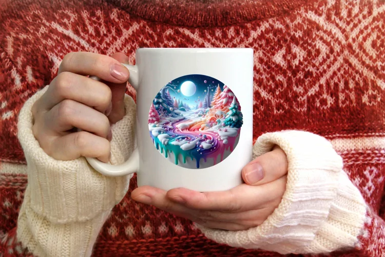 Round Christmas Ornament Sublimation|Clipart