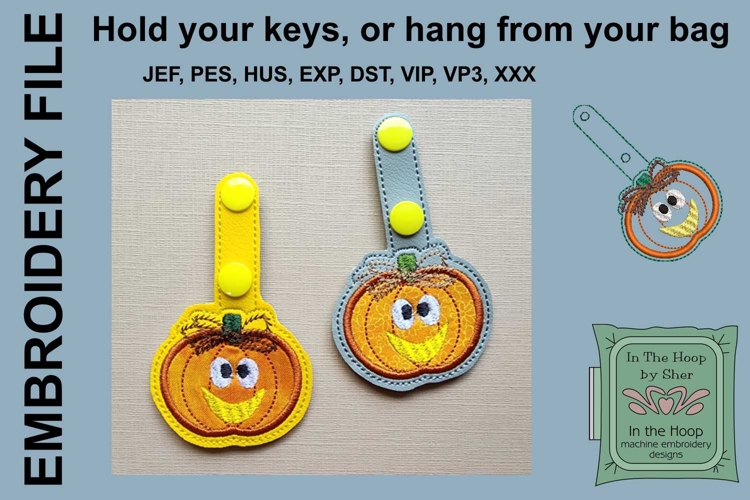 Jack-O-Lantern Key Fob - Bag Tag